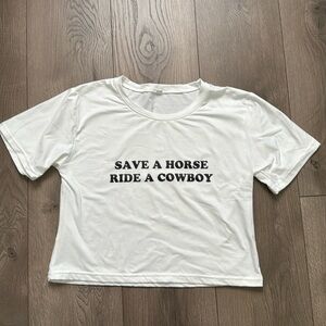 Save a Horse Ride a Cowboy Baby Tee